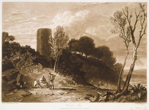 F.42.Iウィルチェルシー、サセックス、 &39;Liber Studiorum&39;から、JC Easling、1812年 作： Joseph Mallord William Turner